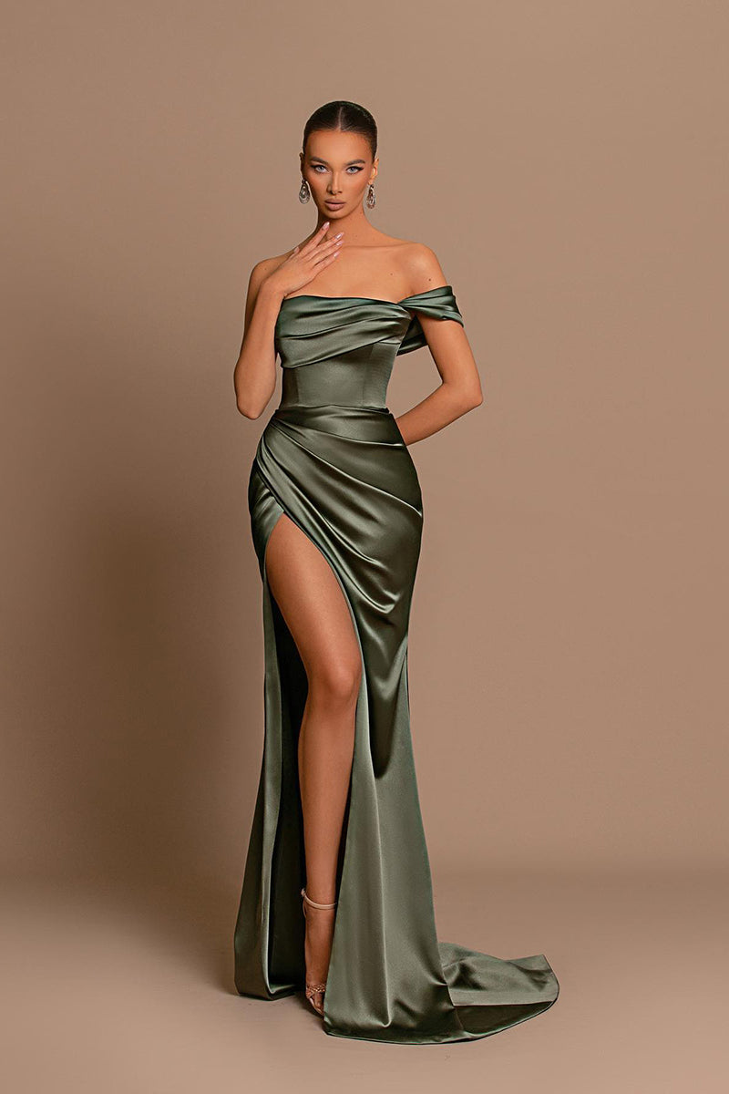 pleated side dress Highend sleeveless beige side pleated dress