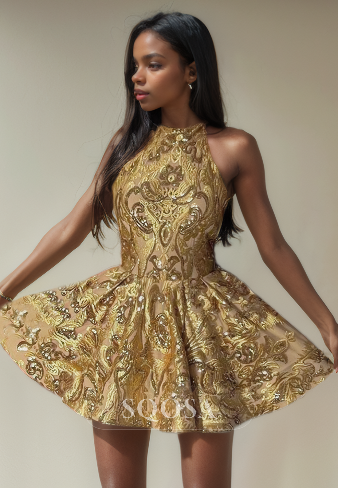 A Line Jewel Neckline Lace Homecoming Dress for Black Women Short Party Gown US10 / Custom Color A Line Jewel Neckline Lace Homecoming Dress for Black Women Short Party Gown US10 / Custom Color