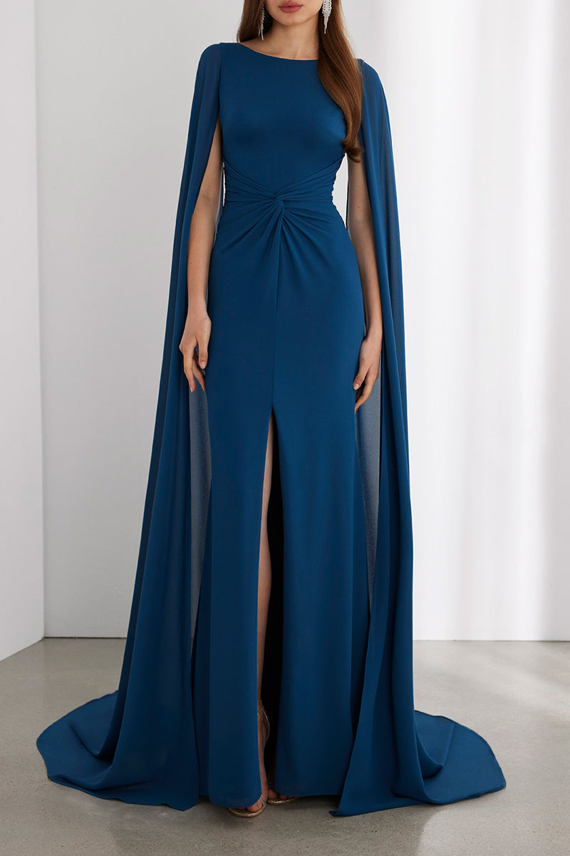 Casual Scoop With Bolero Empire With Slit Cocktail Evening Dress QM3339 US2 / Custom Color Casual Scoop With Bolero Empire With Slit Cocktail Evening Dress QM3339 US2 / Custom Color