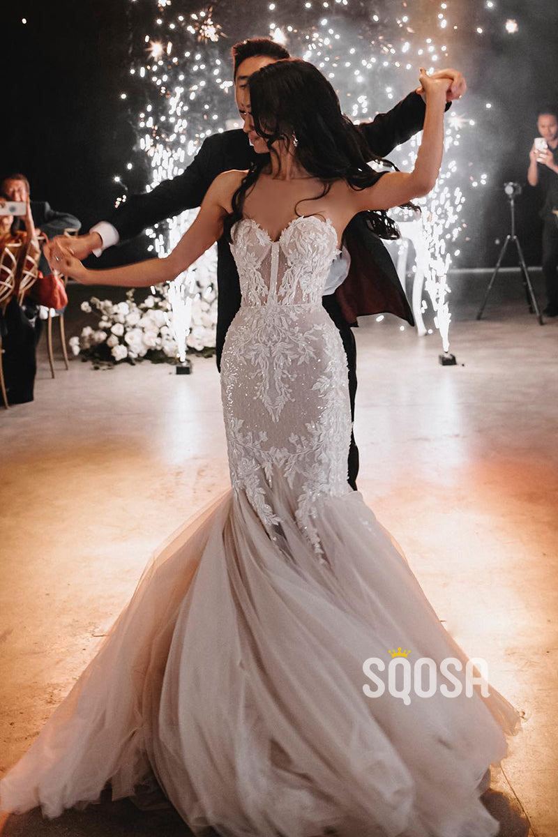 can you dance in a mermaid wedding dress Mermaid Wedding Dress Silhouette Darianna Bridal