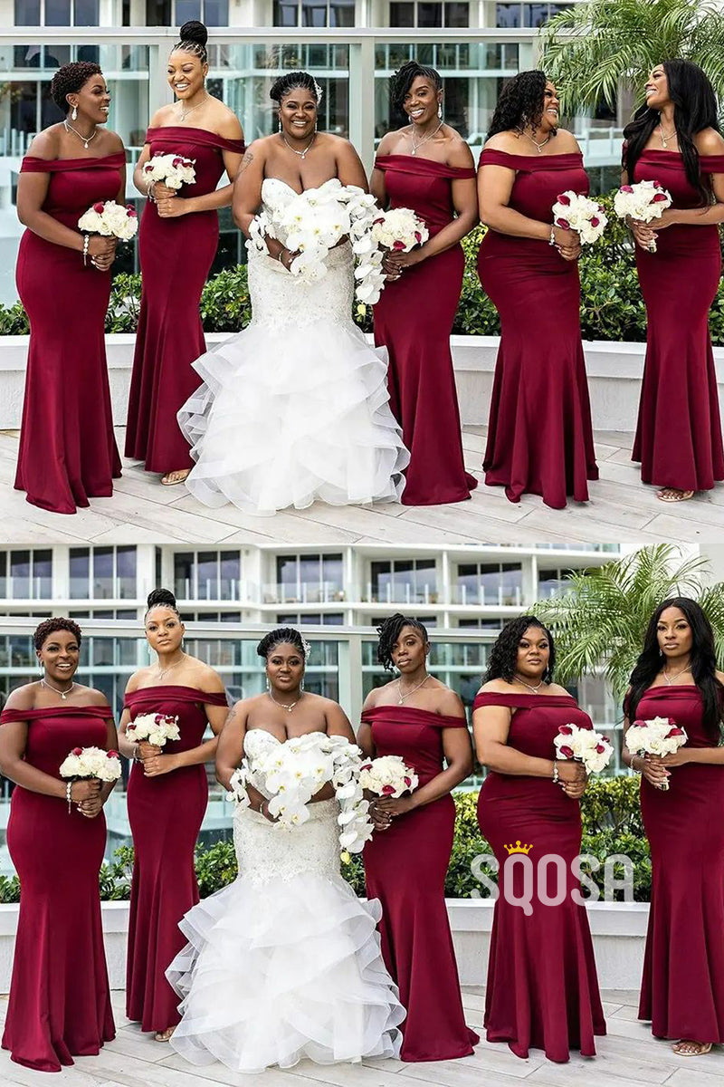 Bridal Party Burgundy Bridesmaid Dresses Under 50 African Burgundy Bridesmaid Dresses One Shoulder Long Mermaid Wedding Bridal Party Burgundy Bridesmaid Dresses Under 50 African Burgundy Bridesmaid Dresses One Shoulder Long Mermaid Wedding