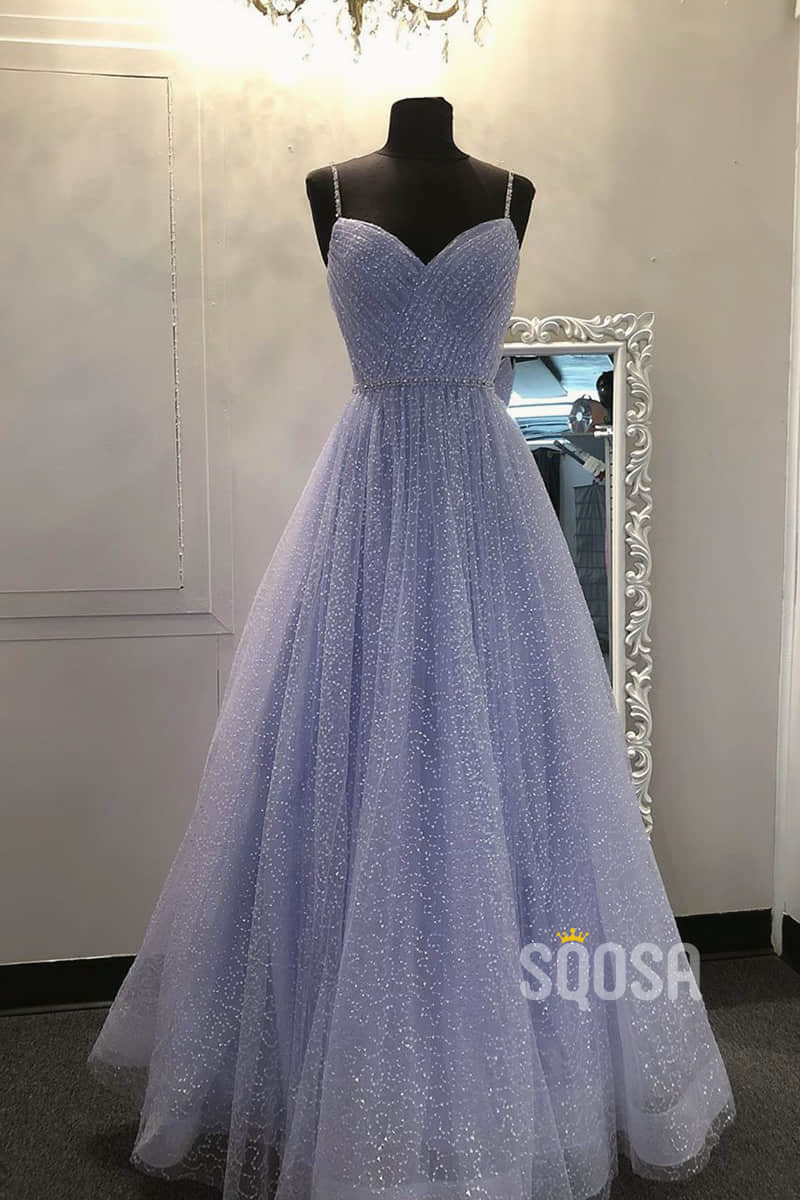 Lilac A-line Sequins Straps V Neck Homecoming Dress – Dreamdressy