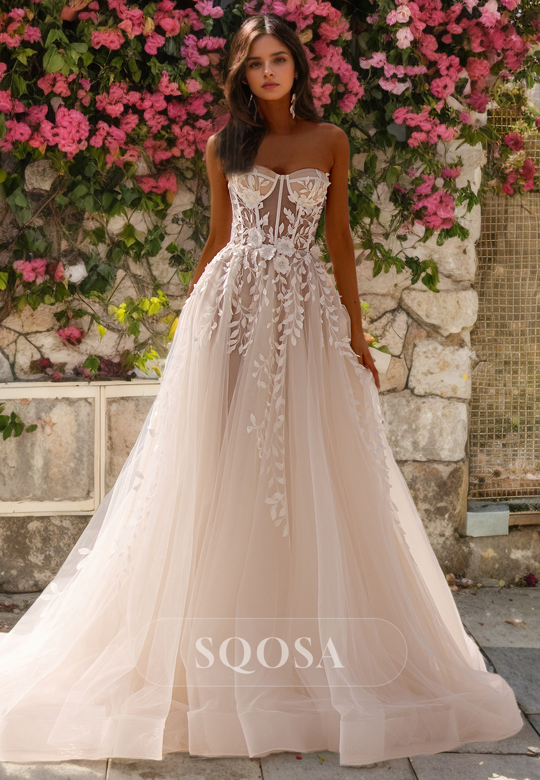 a line sweetheart lace wedding dress Azazie Lilith Wedding Dress