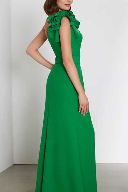 Chic & Modern One Shoulder Fitted With Side Slit Cocktail Dress QM3332