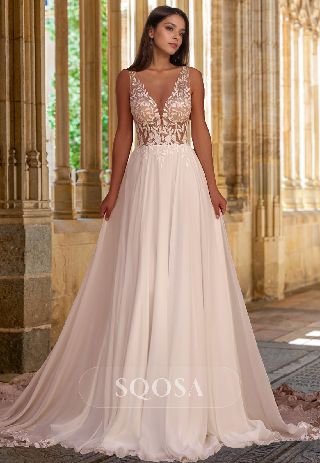 sachin and babi light blue dress White Wedding Dress A Line Strapless Off The Shoulder Sleeveless Long –  suzhoufashion main image 0