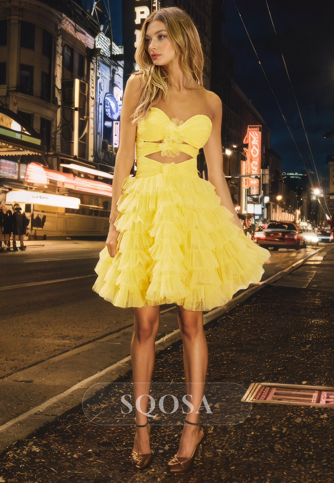 sachin and babi light blue dress Homecoming Dresses Yellow | Bright, Light & Sunny