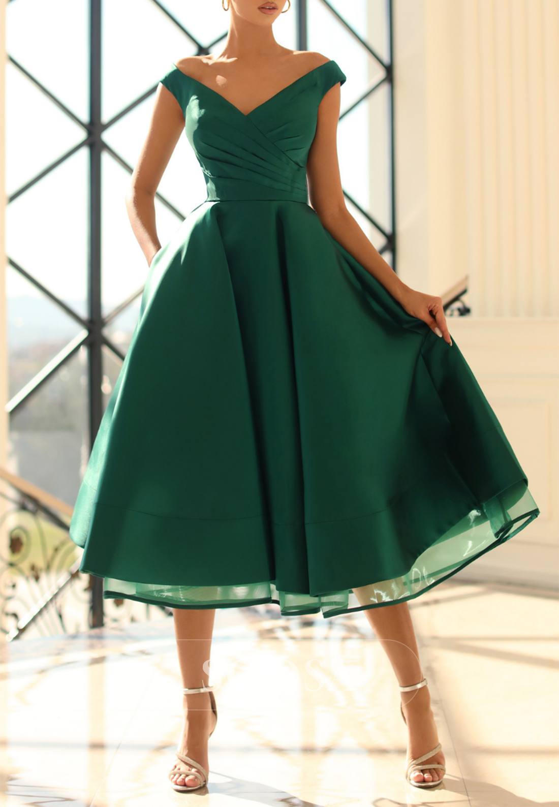 A-Line V-Neck Sleeveless With Pockets Party Prom Evening Dress QP3549 US10 / Black A-Line V-Neck Sleeveless With Pockets Party Prom Evening Dress QP3549 US10 / Black