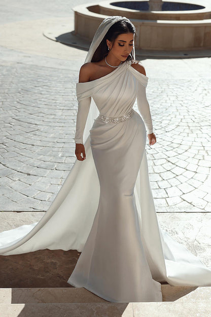 long sleeve one shoulder long dress Black Maxi Dress - One-Shoulder Maxi Dress - Long Sleeve Dress