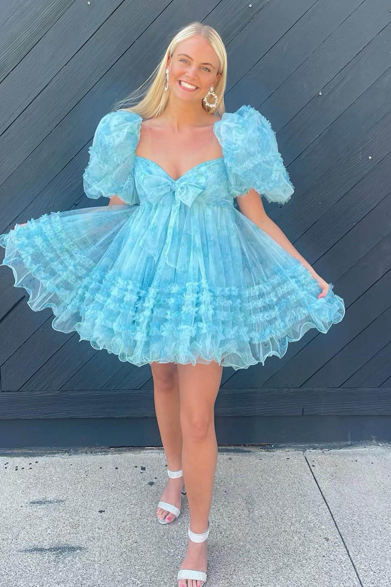 A line Sweetheart Short Sleeves Cute Homecoming Dress Short Graduation – SQOSA A line Sweetheart Short Sleeves Cute Homecoming Dress Short Graduation – SQOSA