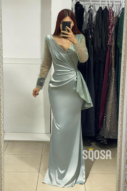 Long Sleeve Prom Dresses SQOSA Long Sleeve Prom Dresses SQOSA