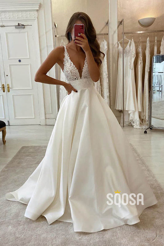 A-Line Wedding Dresses SQOSA A-Line Wedding Dresses SQOSA
